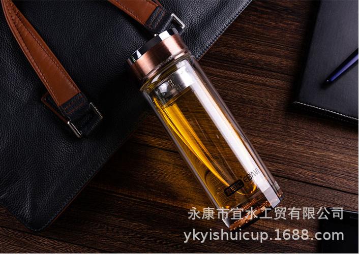 廠家直銷玻璃杯子商務(wù)男女水杯日用百貨批發(fā)茶杯車載高檔花茶杯
